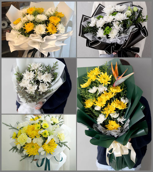 江苏常州武进区潞城街道白事花束代送